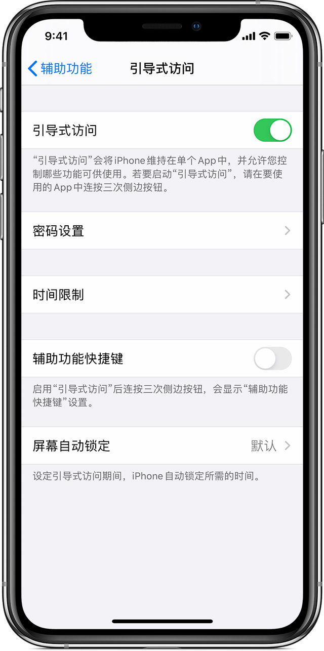 田家庵苹果手机维修分享如何在 iPhone 上退出引导式访问 