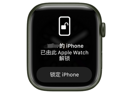 田家庵苹果手机维修分享用 AppleWatch 解锁配备面容 ID 的 iPhone方法 