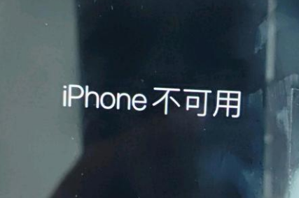 田家庵苹果服务网点分享锁屏界面显示“iPhone 不可用”如何解决 